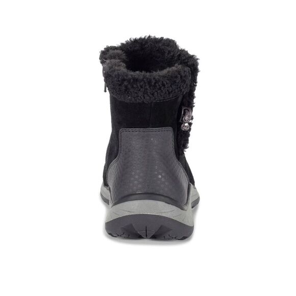 BARETRAPS Womens Black Mixed Media Padded Kalina Round Toe Wedge Winter 7 M - Picture 2 of 4